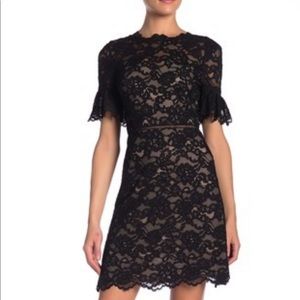 Rebecca Taylor Black Lace Dress